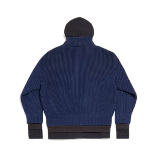 Unity Sports Icon Layered Zip-Up Hoodie Oversized