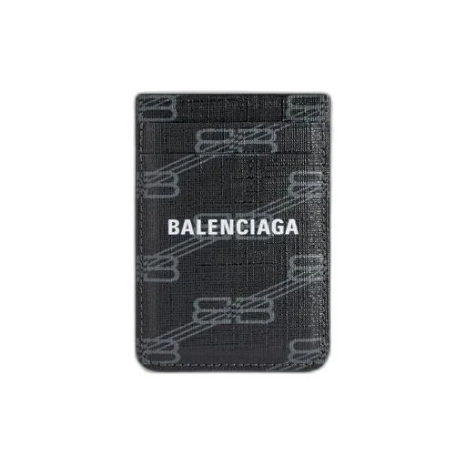Signature Magnet Card Holder Bb Monogram Coated Canvas