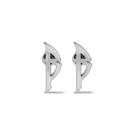 Typo Metal Earrings