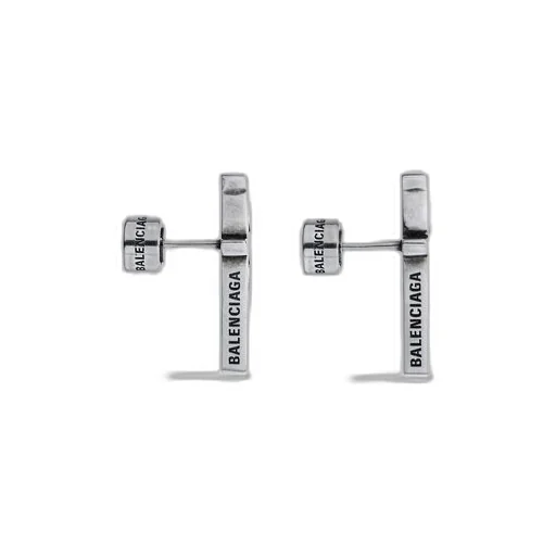 Typo Metal Earrings