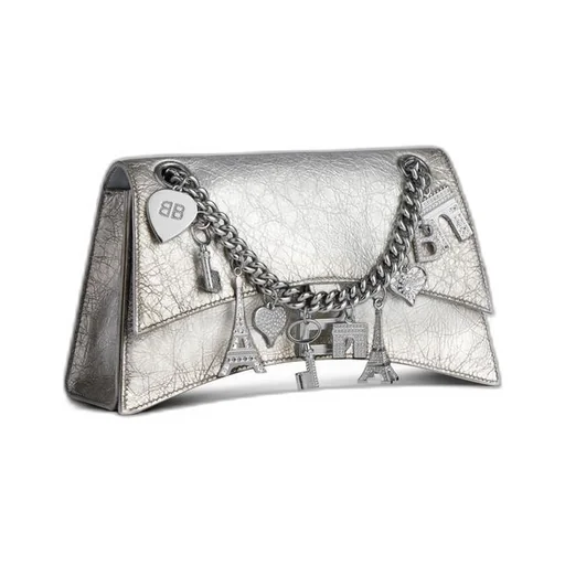 Crush Small Chain Bag Dirty Effect With Souvenirs And Rhinestones