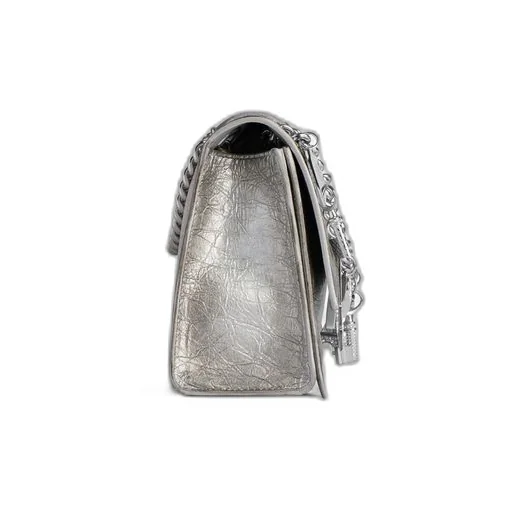 Crush Small Chain Bag Dirty Effect With Souvenirs And Rhinestones