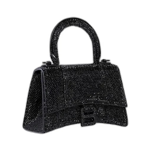 Hourglass XS Handbag With Rhinestones