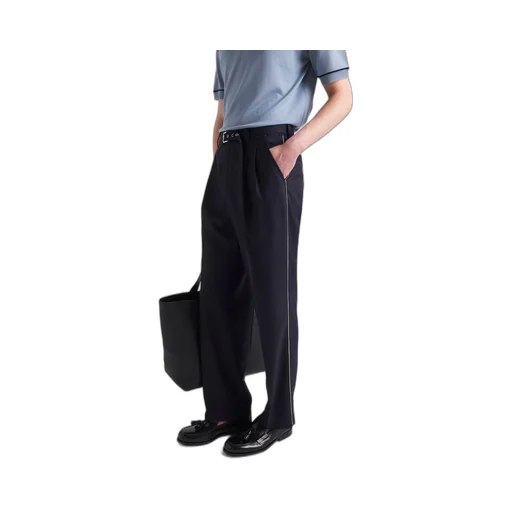 Wool and silk pants