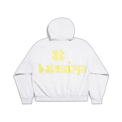 Tape Type Ripped Pocket Hoodie Large Fit