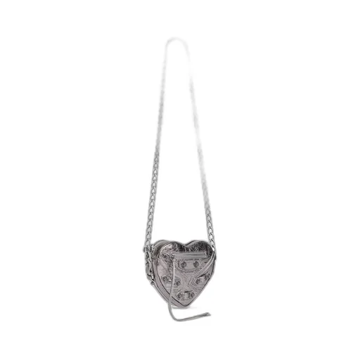 Le Cagole Heart Mini Bag Metallized