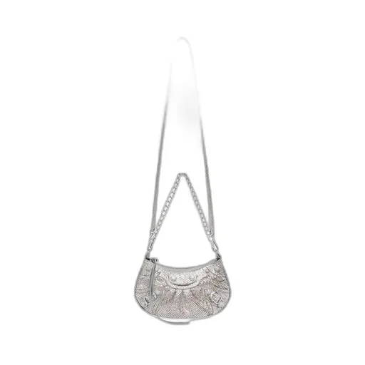 Le Cagole Mini Bag With Chain And Rhinestones