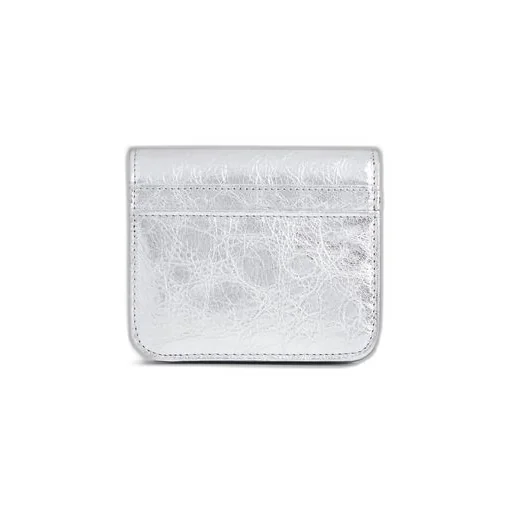 Monaco Flap Coin And Card Holder Metallized