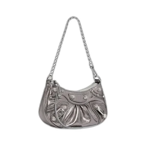 Le Cagole Mini Bag With Chain Metallized