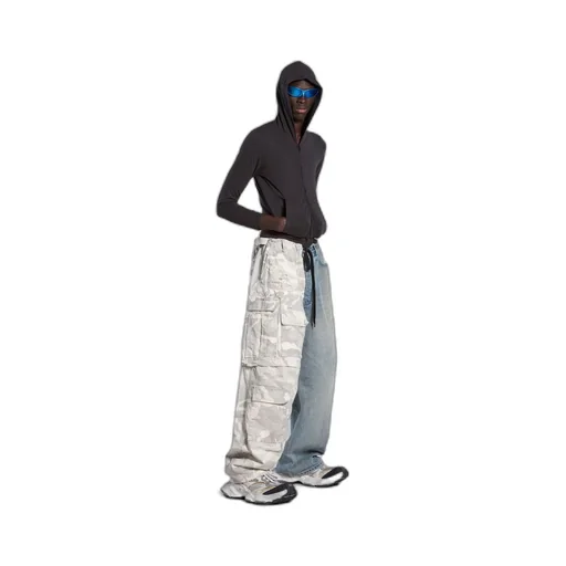 Grayscale Camo Hybrid Baggy Pants