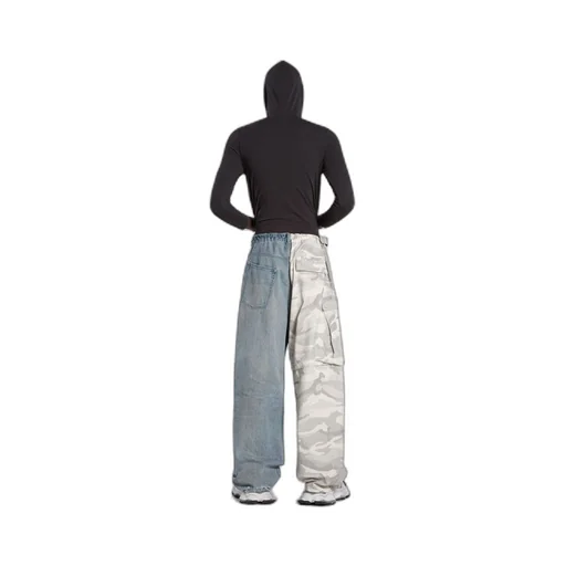 Grayscale Camo Hybrid Baggy Pants