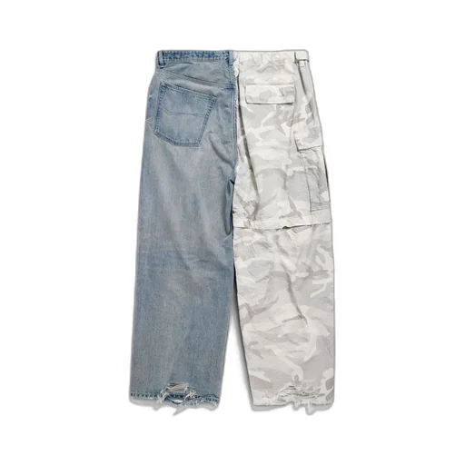Grayscale Camo Hybrid Baggy Pants