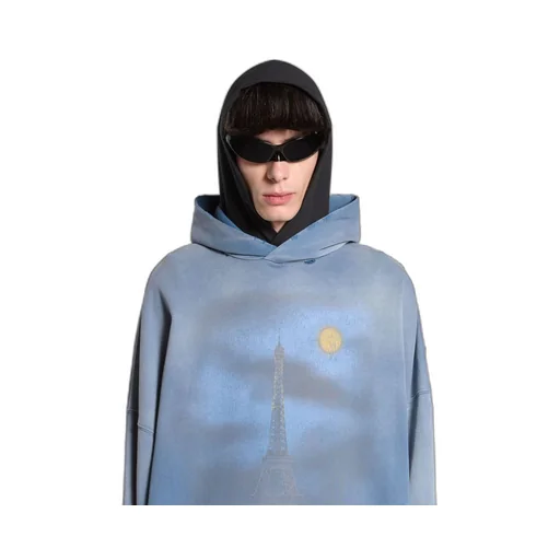 Paris Moon Hoodie Oversized