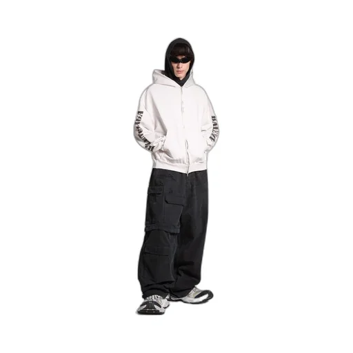 Stencil Type Zip-Up Hoodie Regular Fit