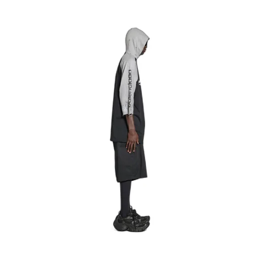 3B Stencil Hooded Raglan T-Shirt Oversized
