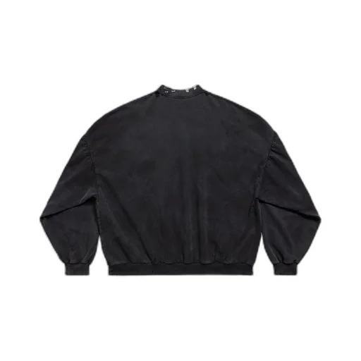 Pierced Round Sweatshirt Oversized