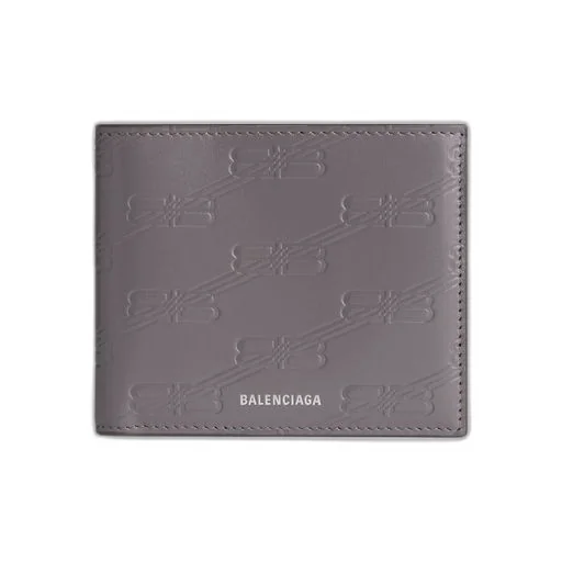 Embossed Monogram Square Folded Wallet Box