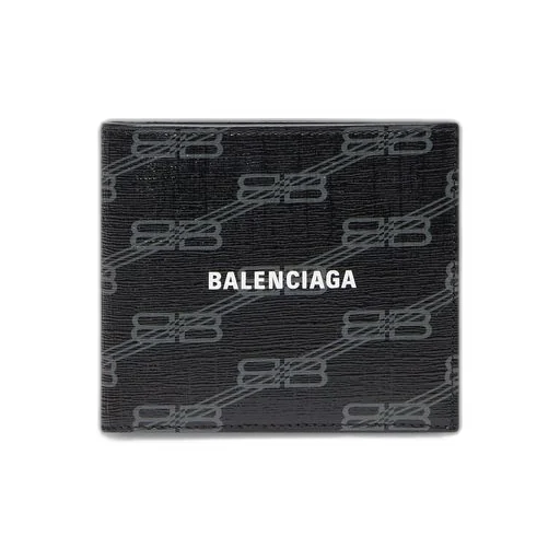 Signature Square Folded Wallet Bb Monogram Coated Canvas