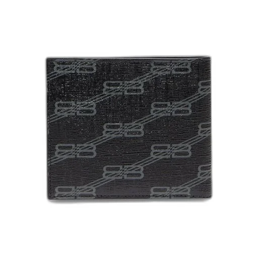 Signature Square Folded Wallet Bb Monogram Coated Canvas