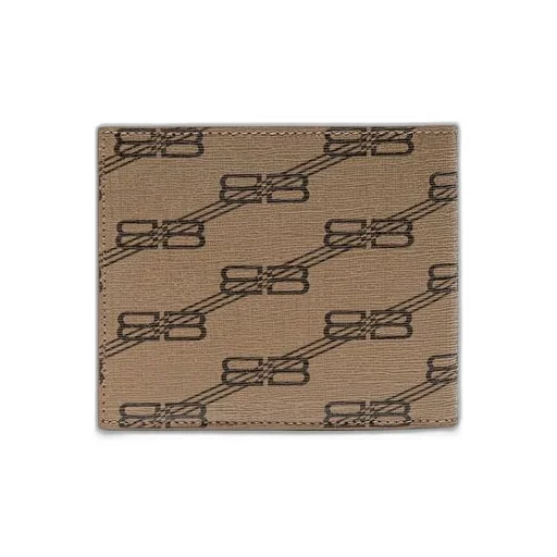 Signature Square Folded Wallet BB Monogram Coated Canvas