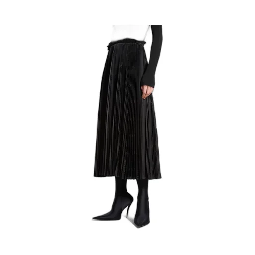 Bal Diagonal Allover Hybrid Tank Top Pleated Dress