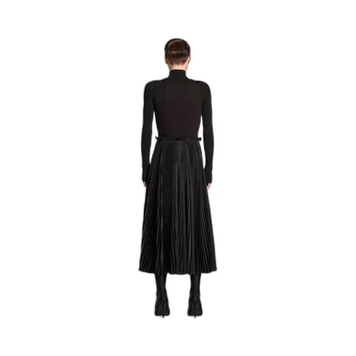 Bal Diagonal Allover Hybrid Tank Top Pleated Dress