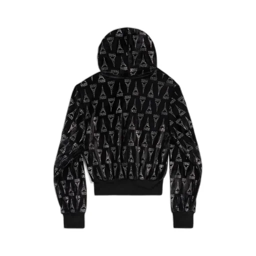 Paris Shrunk Zip-Up Hoodie
