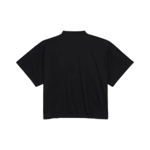 Paris Strass Cropped T-Shirt Oversized