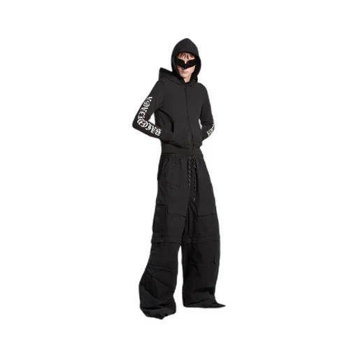Gothic Type Zip-Up Hoodie Slim Fit