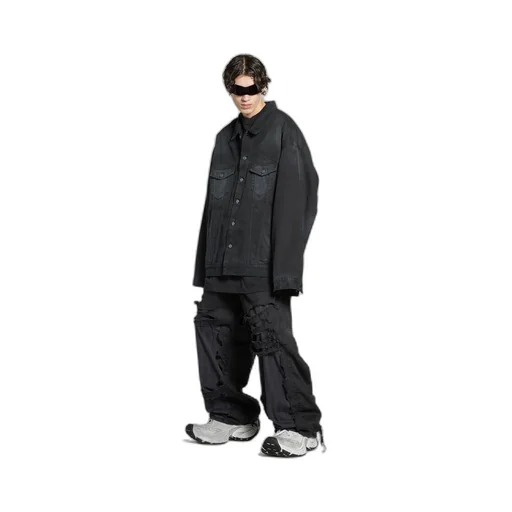 Metal BB Stencil Oversized Jacket