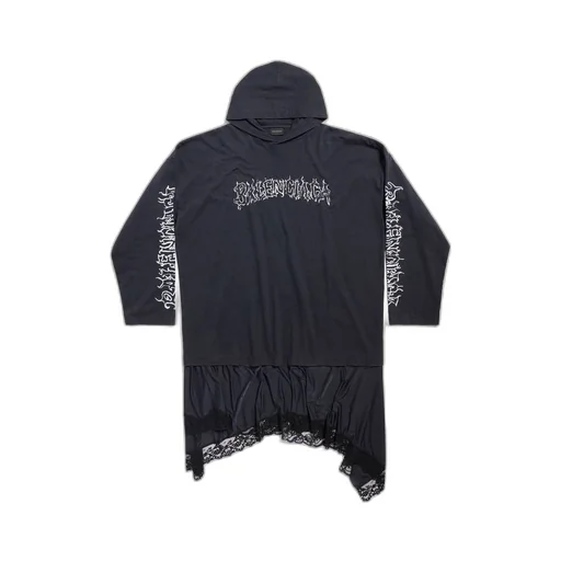 DIY Metal Outline Hooded Hybrid Dress