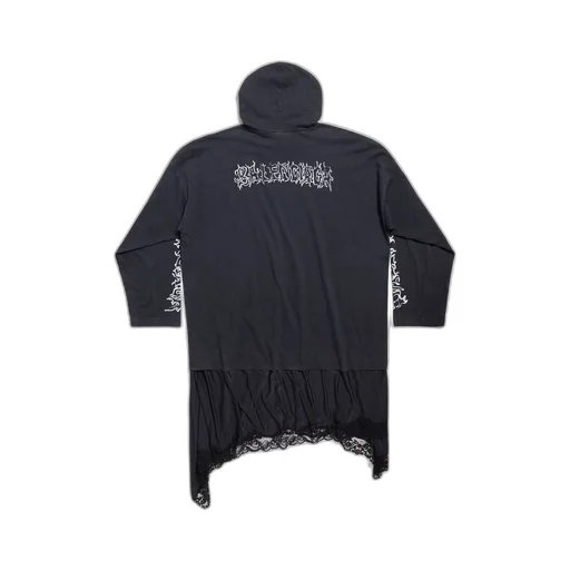 DIY Metal Outline Hooded Hybrid Dress