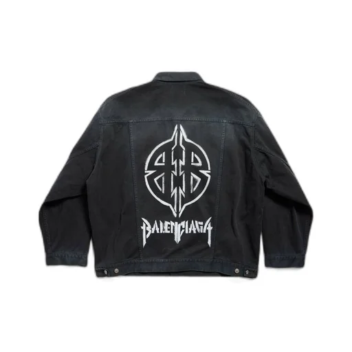 Metal BB Stencil Oversized Jacket