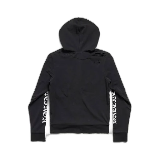 Gothic Type Zip-Up Hoodie Slim Fit