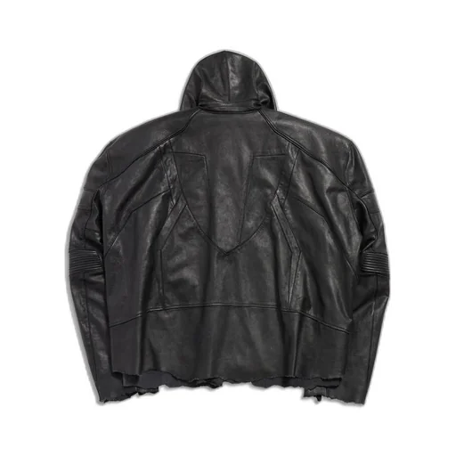 Hooded Biker Jacket