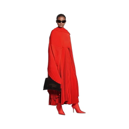 Pleated Drape Dress