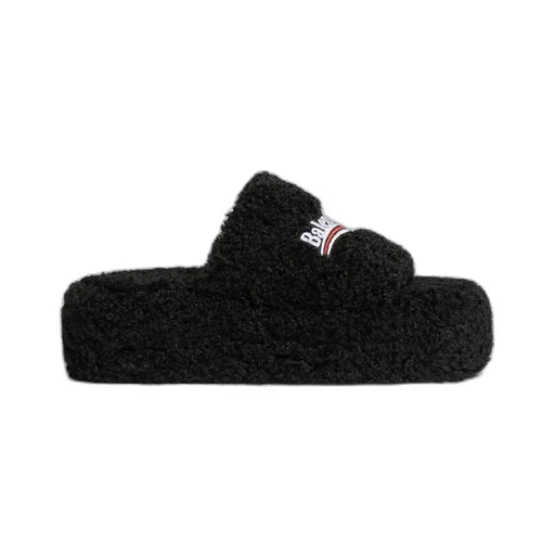 Furry Platform Sandal