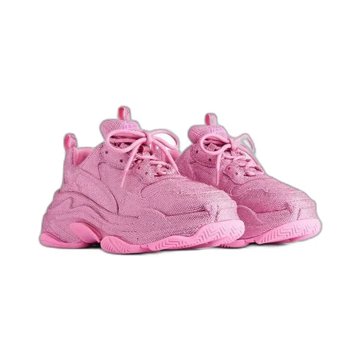 Triple S Sneaker With Rhinestones
