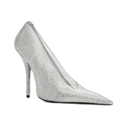 Shoe Clutch Knife With Rhinestones