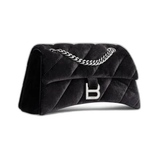 Crush Small Chain Bag Quilted Velvet Jersey