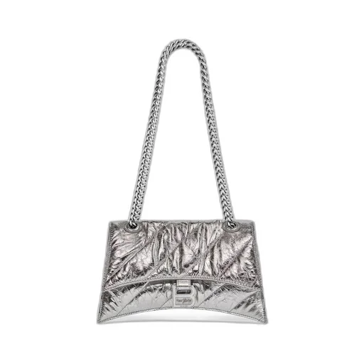 Crush Small Chain Bag Metallized Quilted