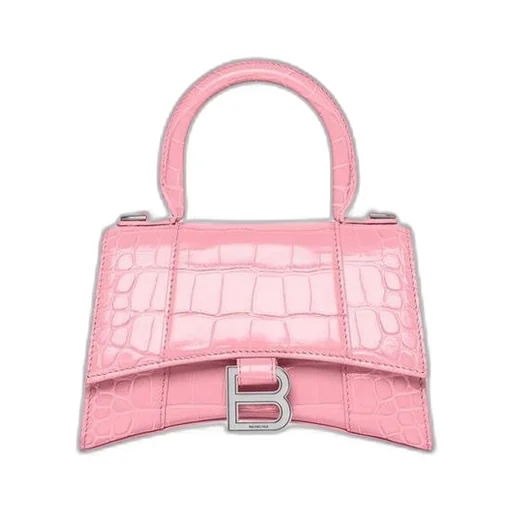 Hourglass XS Handbag Crocodile Embossed