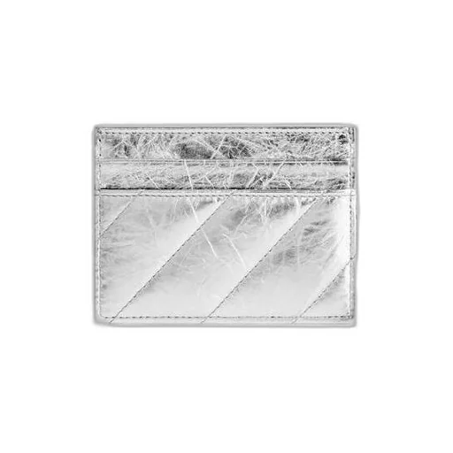 Crush Card Holder Metallized Quilted