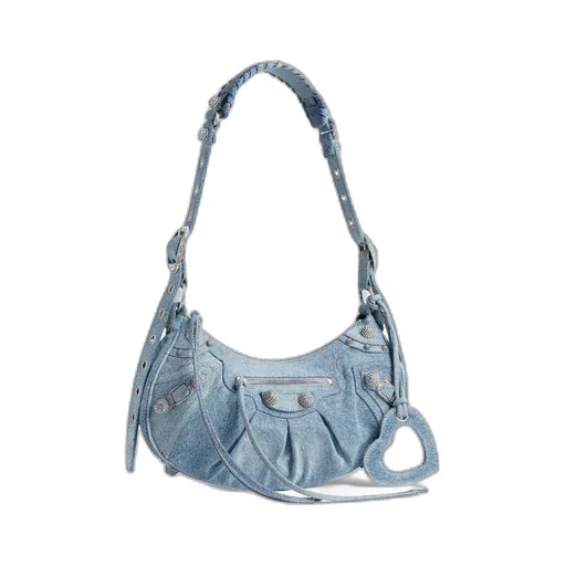 Le Cagole Shoulder Bag Small With Rhinestones