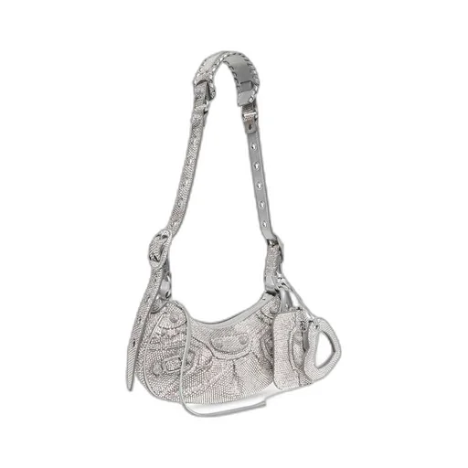 Le Cagole Shoulder Bag Xs With Rhinestones