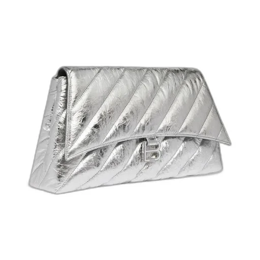 Crush Large Pouch Metallized Quilted