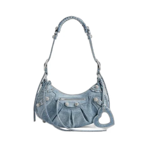 Le Cagole Shoulder Bag Small With Rhinestones