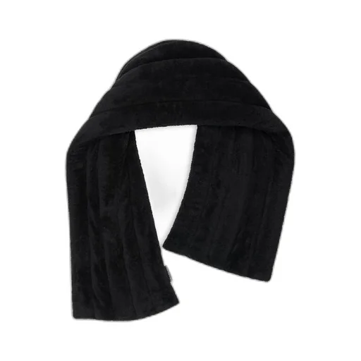 Stripped Fake Fur Scarf