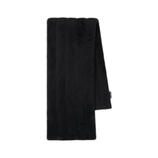 Stripped Fake Fur Scarf