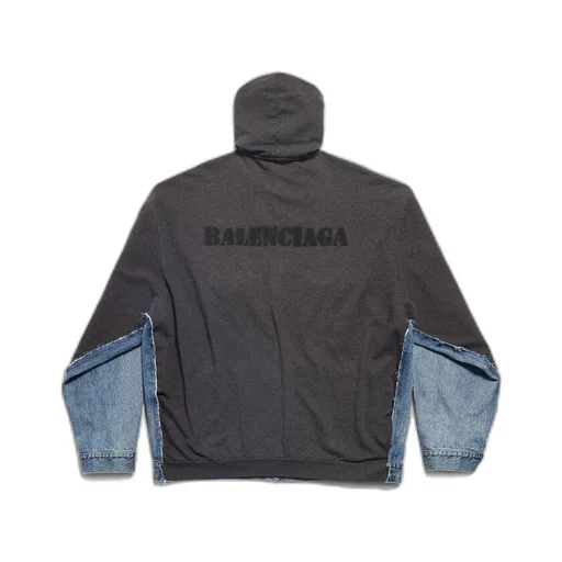 Stencil Type Hybrid Hooded Jacket